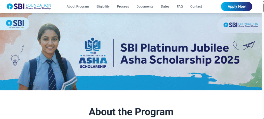 SBI Platinum Jubilee Asha Scholarship