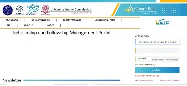 Canara Bank Fellowship Register
